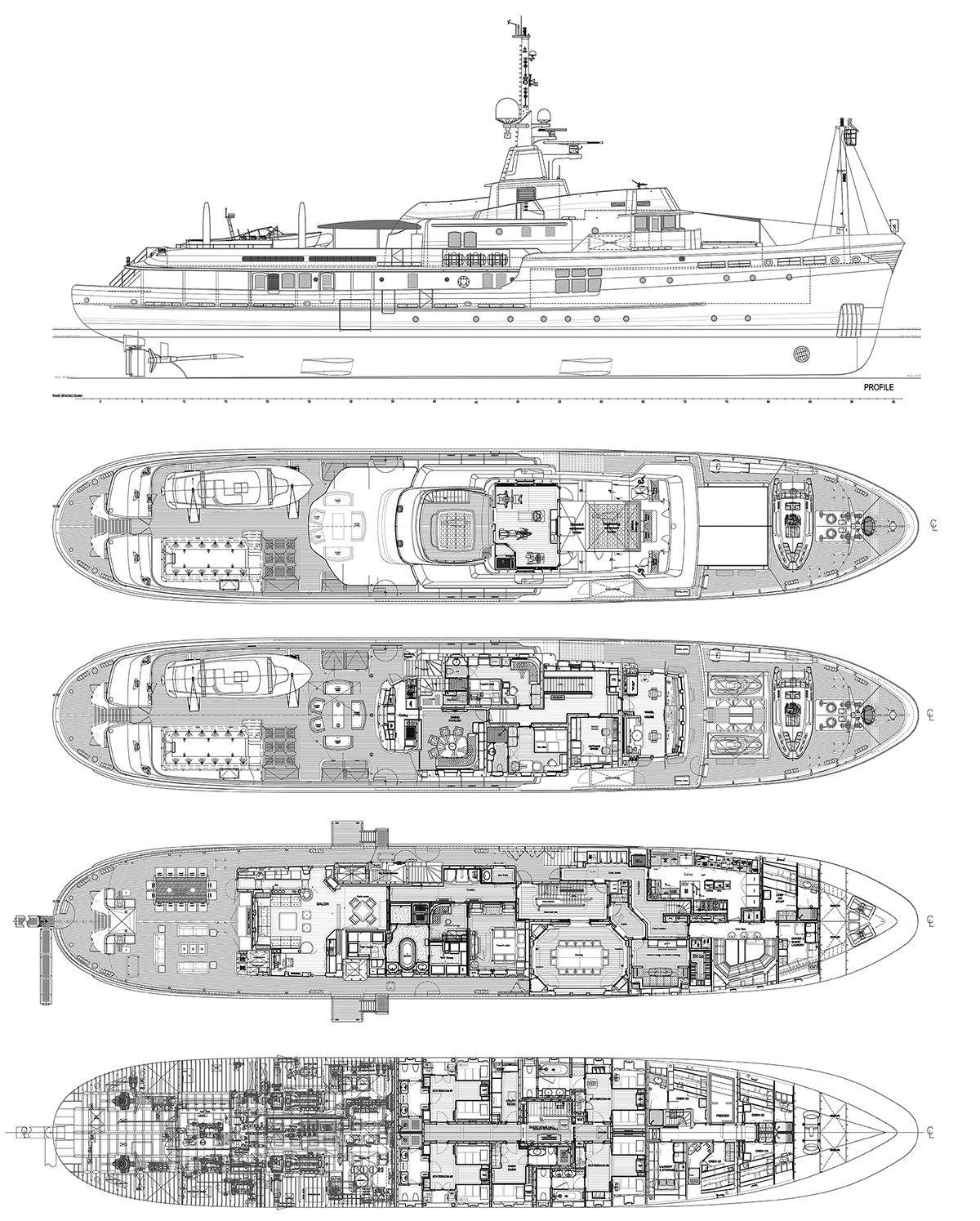 steel yacht plans